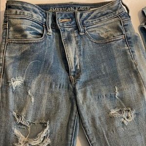 Distressed jeans